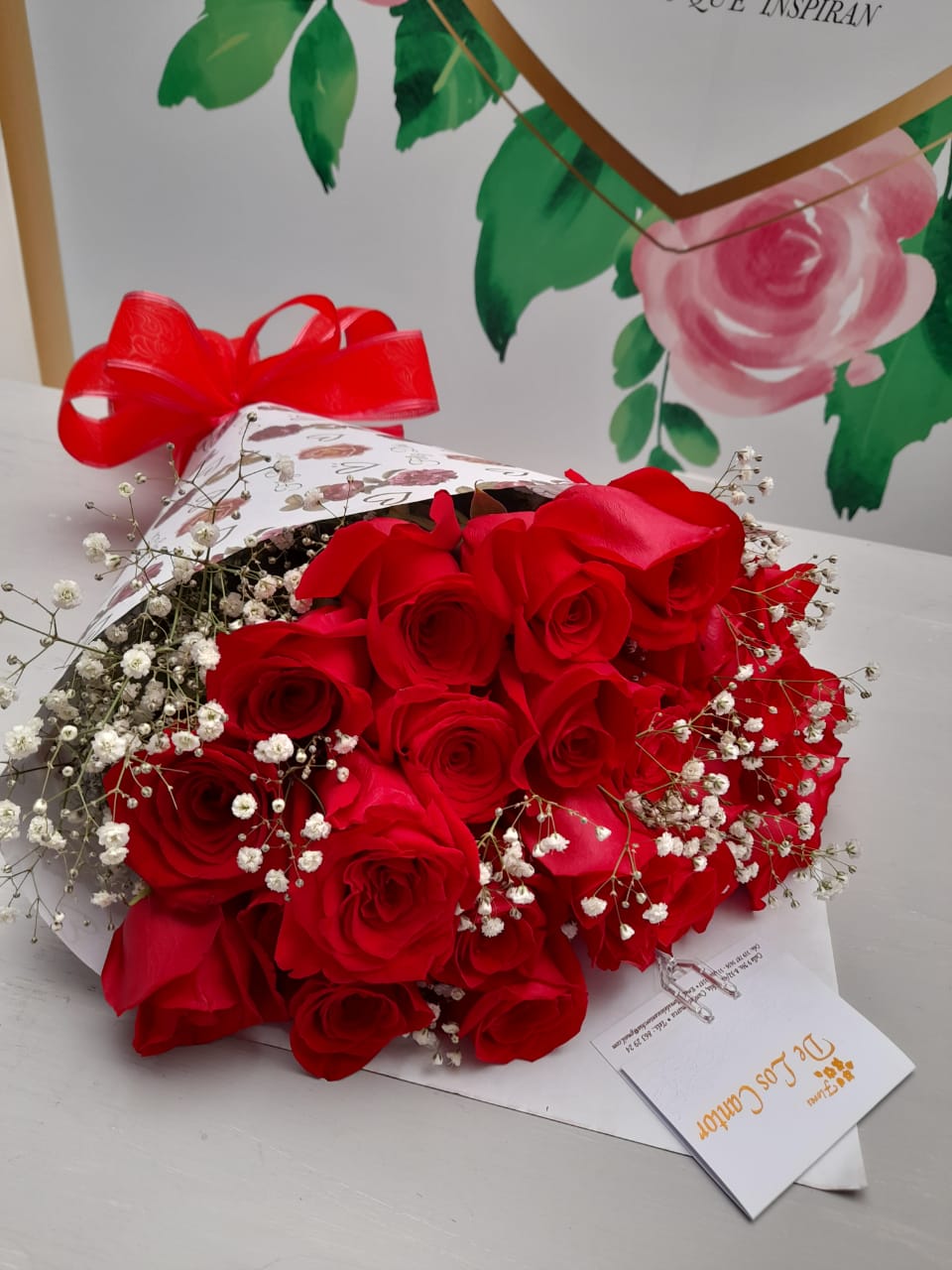 Bouqueth de 25 rosas - envio sin costo a Chía - Flores de los Cantor